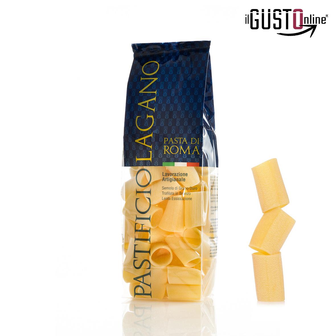 paccheri artigianali trafilati in bronzo ad essiccazione lenta venduto da ilgustonline.com