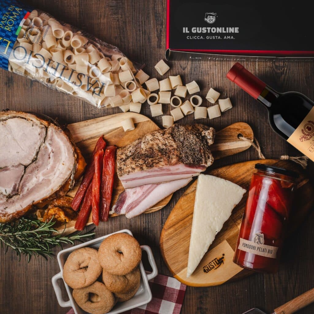 Box Degustazione Osteria Romana con prodotti tipici del Lazio ilGustonline shop online