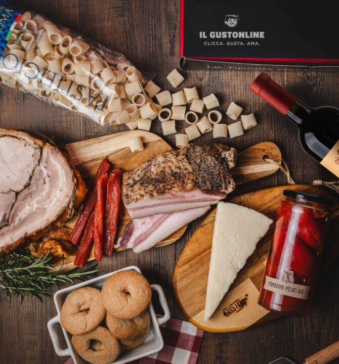 Box Degustazione Osteria Romana con prodotti tipici del Lazio ilGustonline shop online