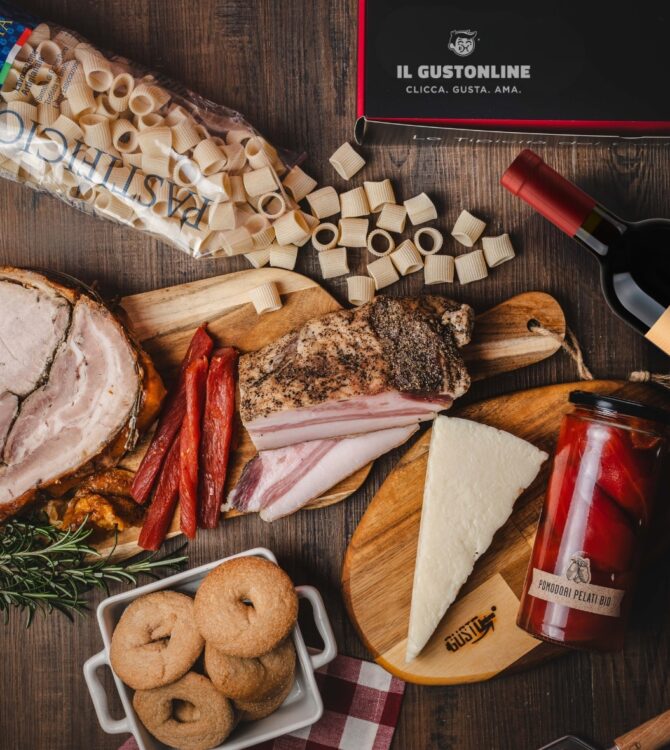 Box Degustazione Osteria Romana con prodotti tipici del Lazio ilGustonline shop online