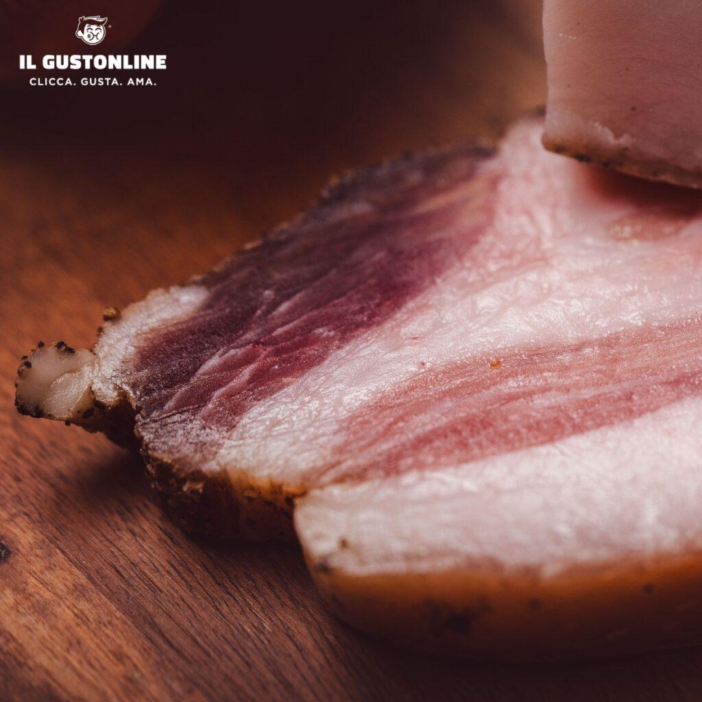Guanciale Romano al Pepe Stagionato Il Gustonline