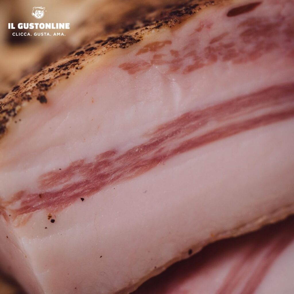 Guanciale Romano al Pepe Stagionato Il Gustonline