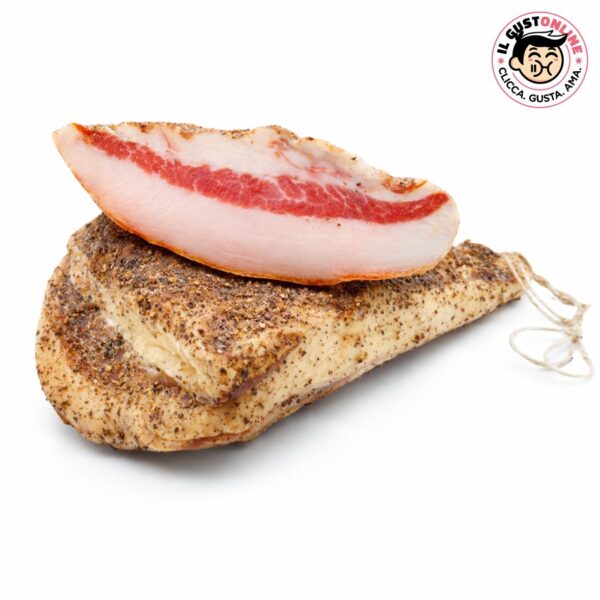 Guanciale Romano al Pepe Stagionato Il Gustonline