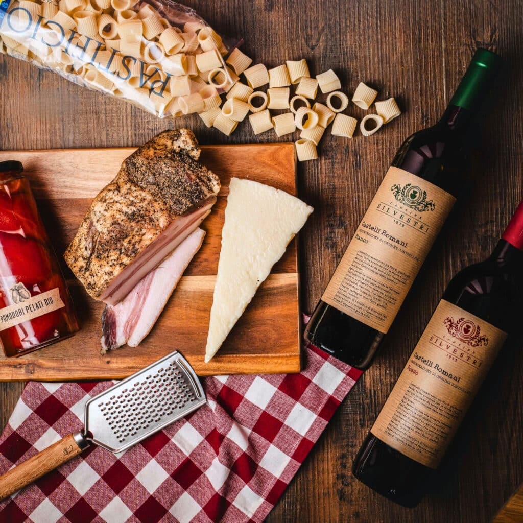 Box Amatriciana con Vino Prodotti tipici laziali online | Il Gustonline