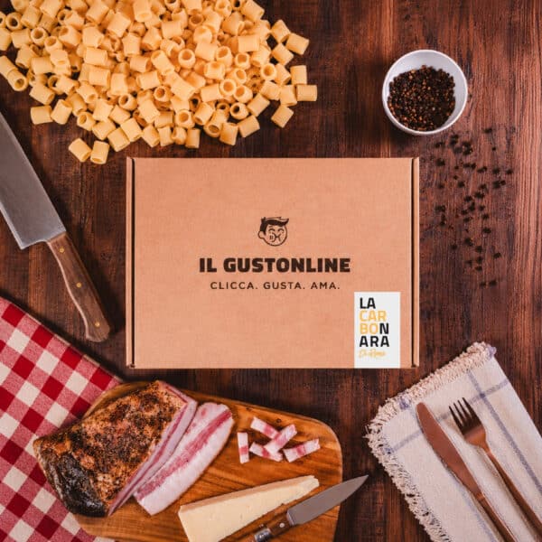Box Carbonara e Gricia di Roma Il Gustonline con pasta, guanciale, Pecorino Romano DOP e ingredienti della tradizione romana - Il Gustonline