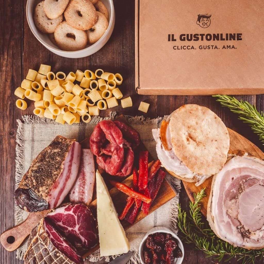 Box degustazione romana Un Salto in Fraschetta con Porchetta di Ariccia IGP, salumi, Pecorino Romano DOP e prodotti tipici del Lazio | Il Gustonline