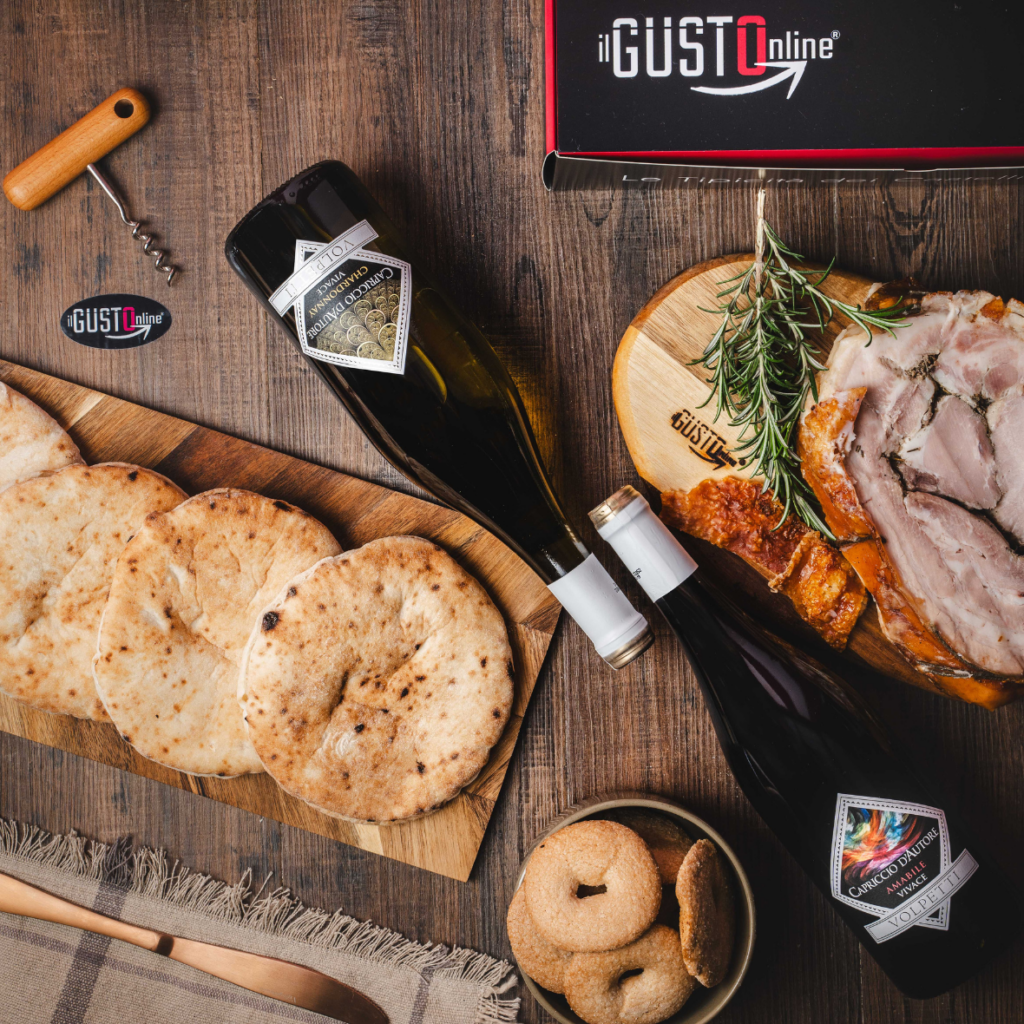 Box panino con porchetta di Ariccia degustazione il Gustonline