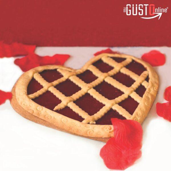Crostata a forma di cuore dolce romano artigianale ilGustonline