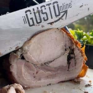 Affettare la porchetta di Ariccia con coltello ilGustonline