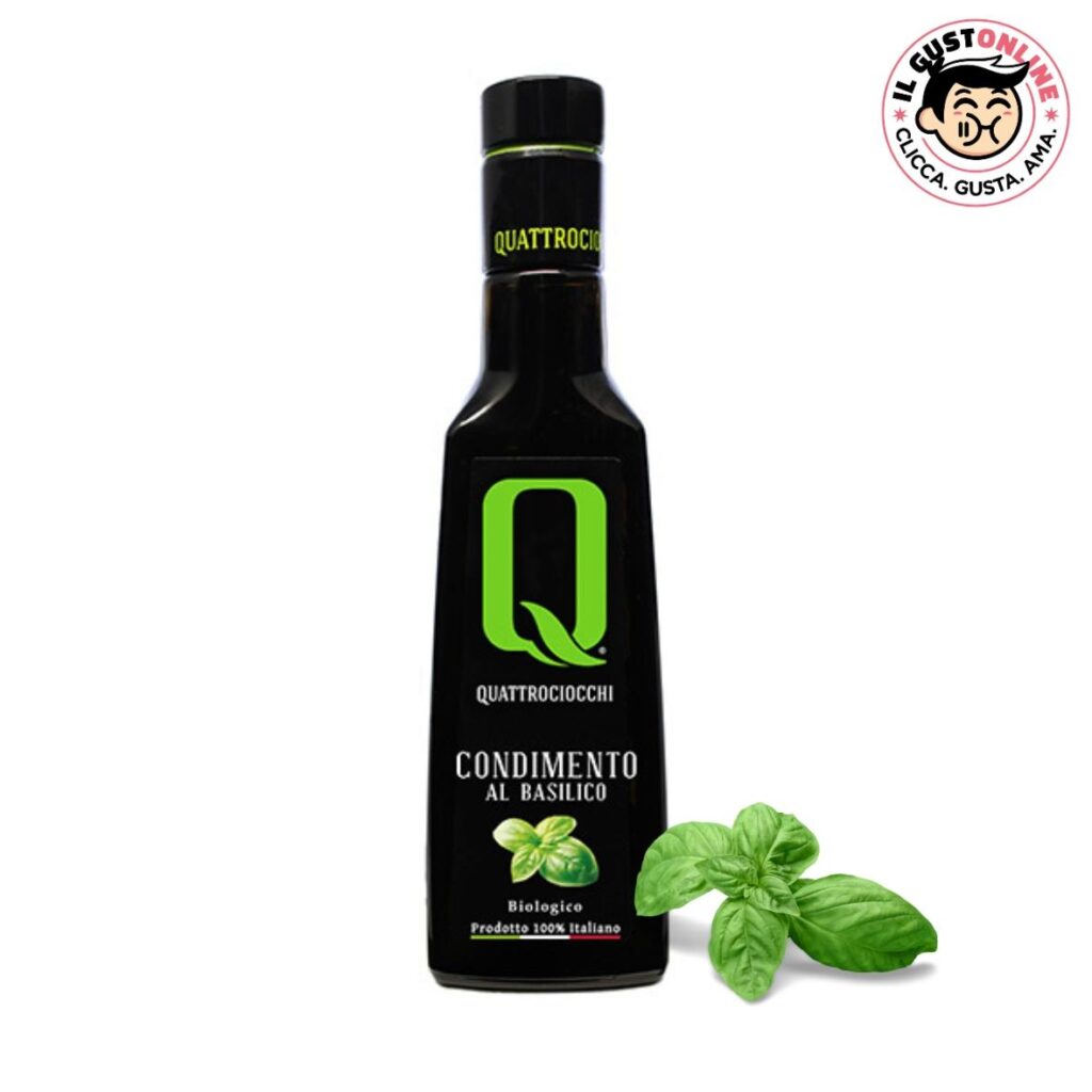 Condimento al Basilico Biologico olio evo ilGustonline